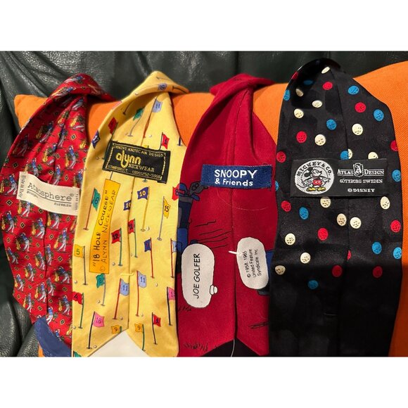 10 Amazing lot of mens designer ties Golf Themed - Picture 3 of 7